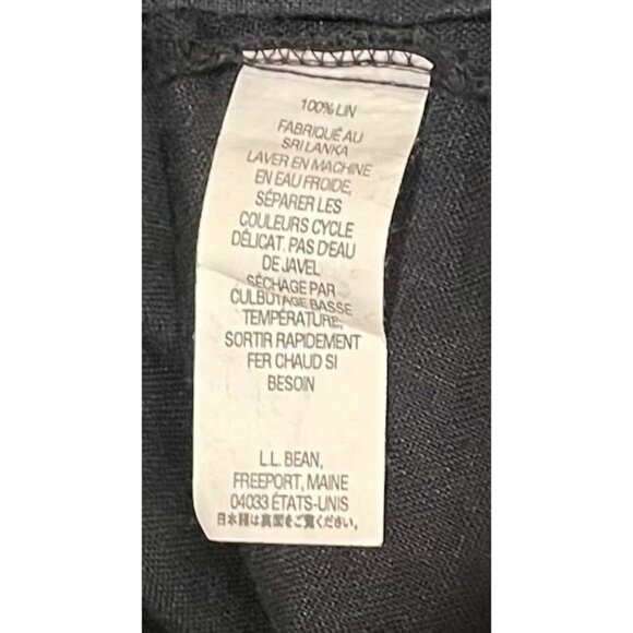 L.L.Bean Linen Navy Shift Dress Sz 18 Coastal Grandmother Quiet Luxury Layering - Picture 7 of 7